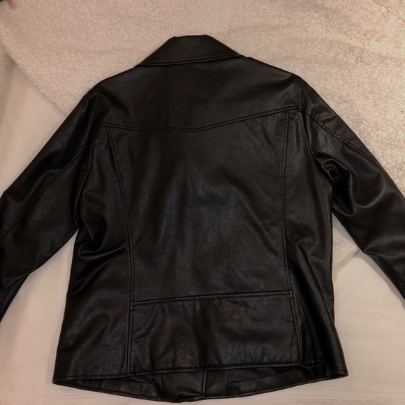 Black Faux Leather Jacket - Picture 3 of 3